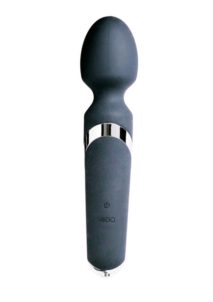 Vedo Wanda Rechargeable Silicone Wand Massager - Just - Black