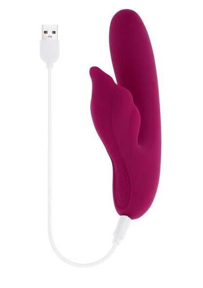 Evolved Venus Rechargeable Silicone Rabbit Vibrator with Wobbling Seashell Clitoral Stimulator