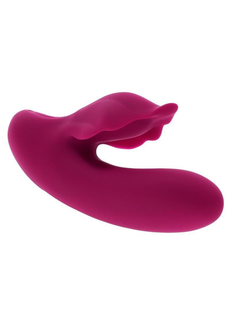 Evolved Venus Rechargeable Silicone Rabbit Vibrator with Wobbling Seashell Clitoral Stimulator