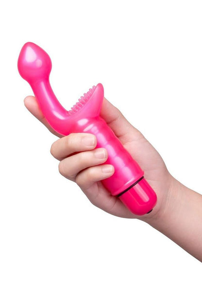 VibeFantasy G-Spot Kisser Vibrator with Clitoral Tickler - Pink
