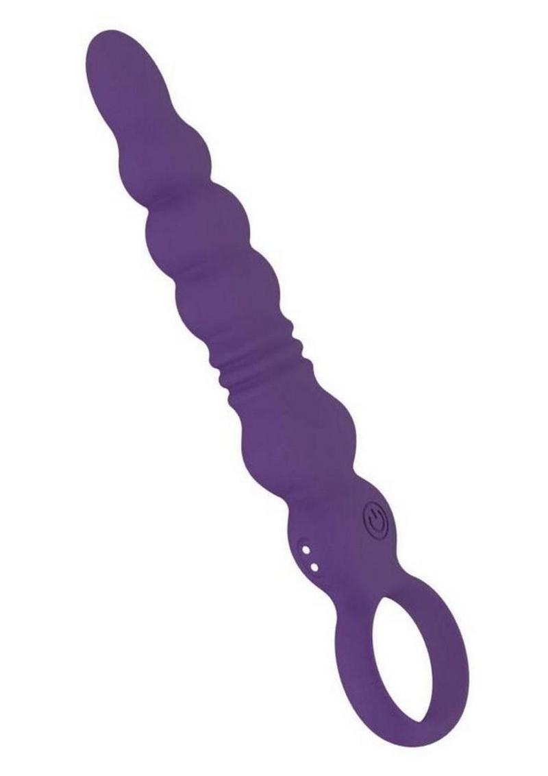 Vibrating Buttfuc Thrusting Rechargeable Silicone Anal Wand