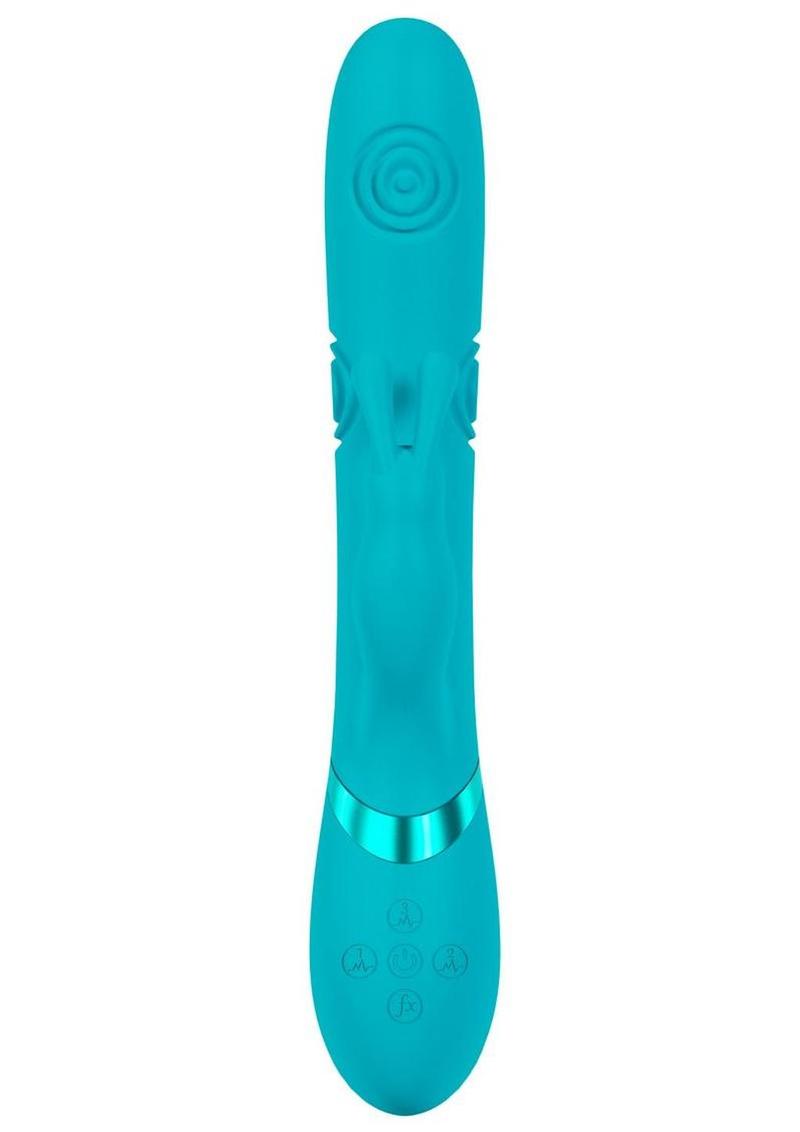 Vive Mimi 10 Function Silicone Rechargeable Triple Motor G-Spot Vibrating and Tapping Rabbit