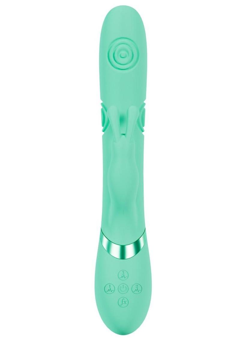 Vive Mimi 10 Function Silicone Rechargeable Triple Motor G-Spot Vibrating and Tapping Rabbit
