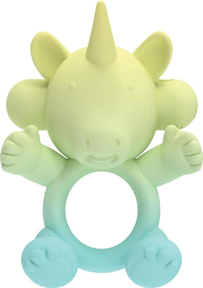 Wet Dreams Uni Horn Rechargeable Silicone Cock Ring - Multicolor