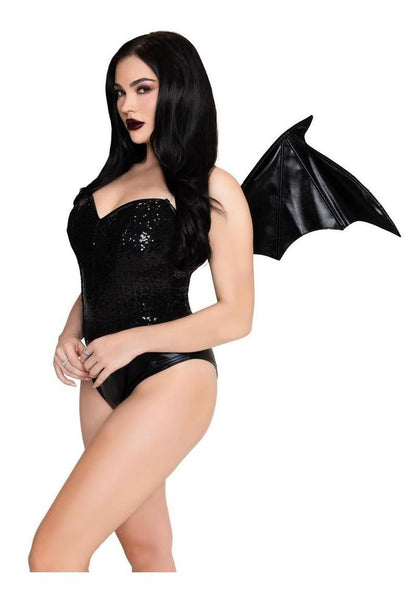 Leg Avenue Wet Look Strapless Bat Wings