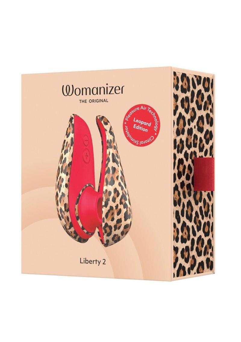 Womanizer Liberty 2 Rechargeable Silicone Clitoral Stimulator - Leopard