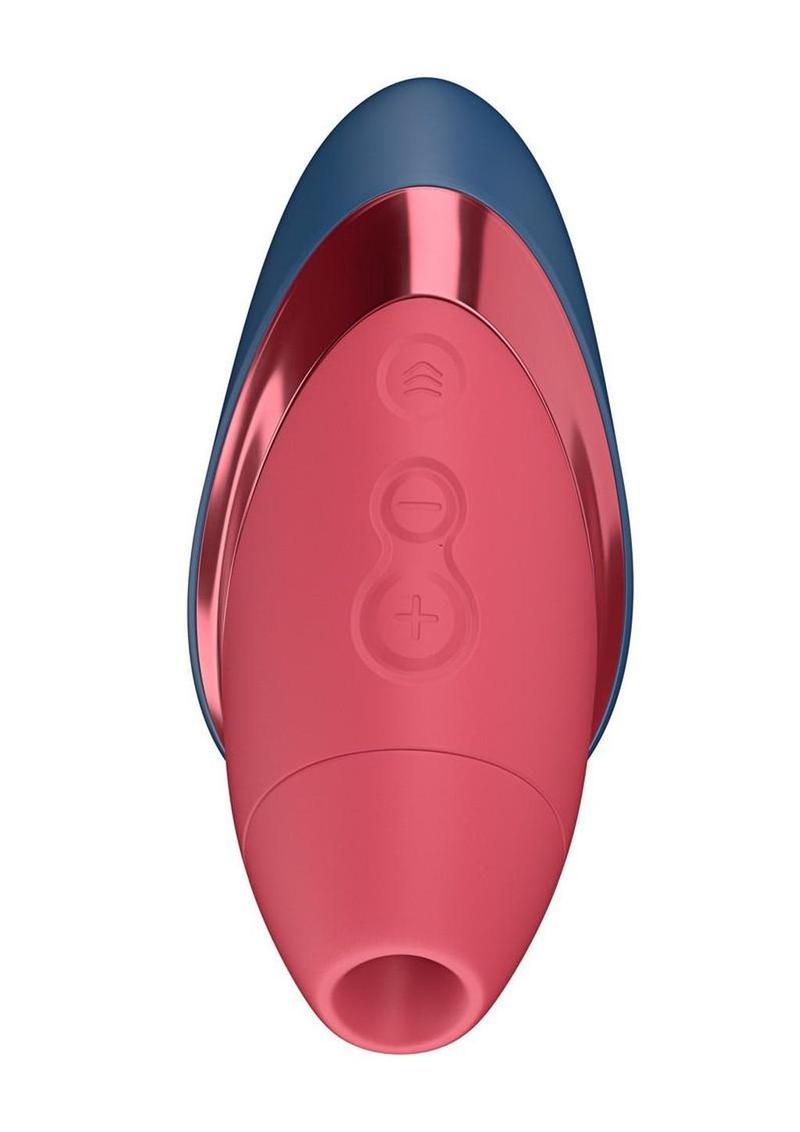 Womanizer Next Liberty Rechargeable Silicone Clitoral Stimulator - Blue/Red