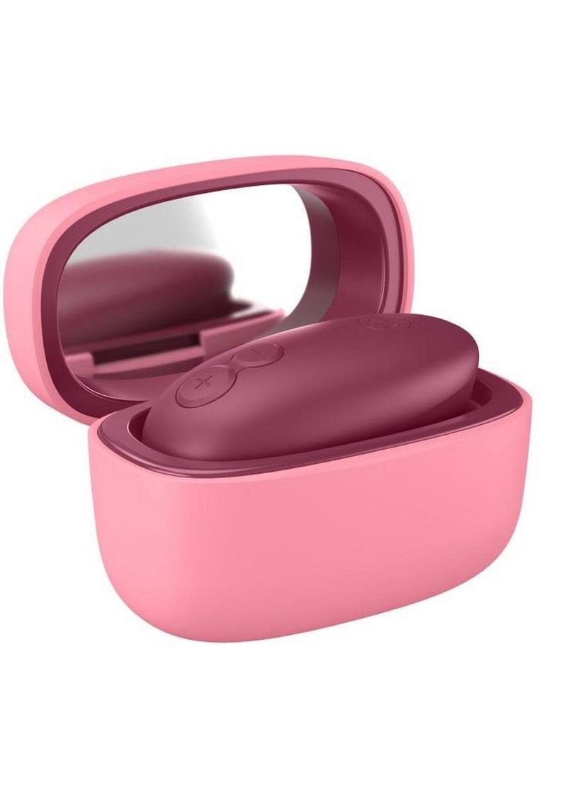 Womanizer Snap Portable Clitoral Stimulator with Charging Case - Berry