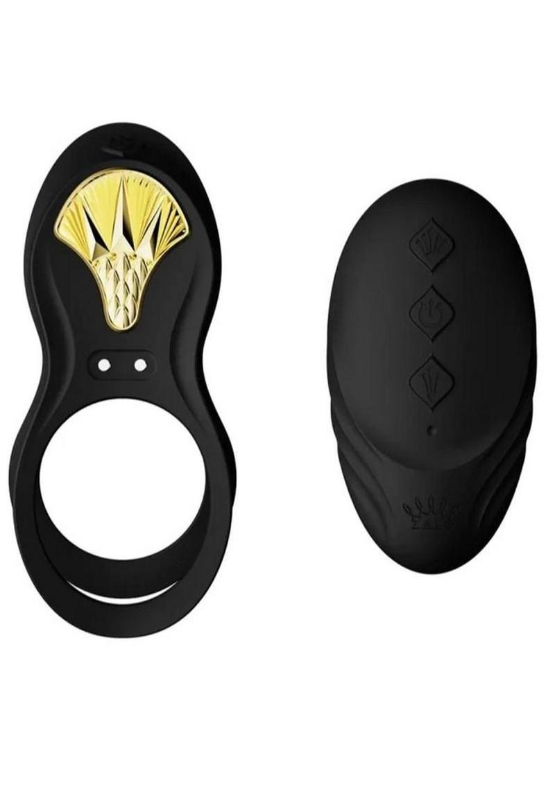 Zalo Bayek Rechargeable Silicone App Compatible Vibrating Couples Ring