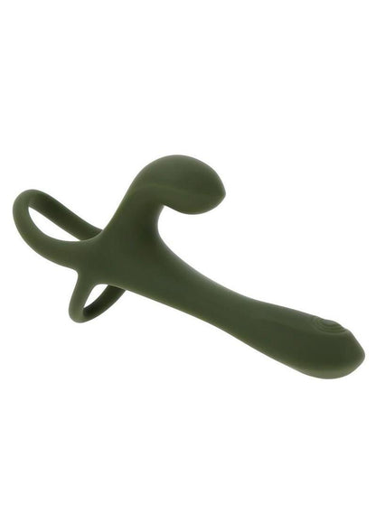 Zero Tolerance Strap Tap and Go Rechargeable Silicone Strapless Strap-On - Green
