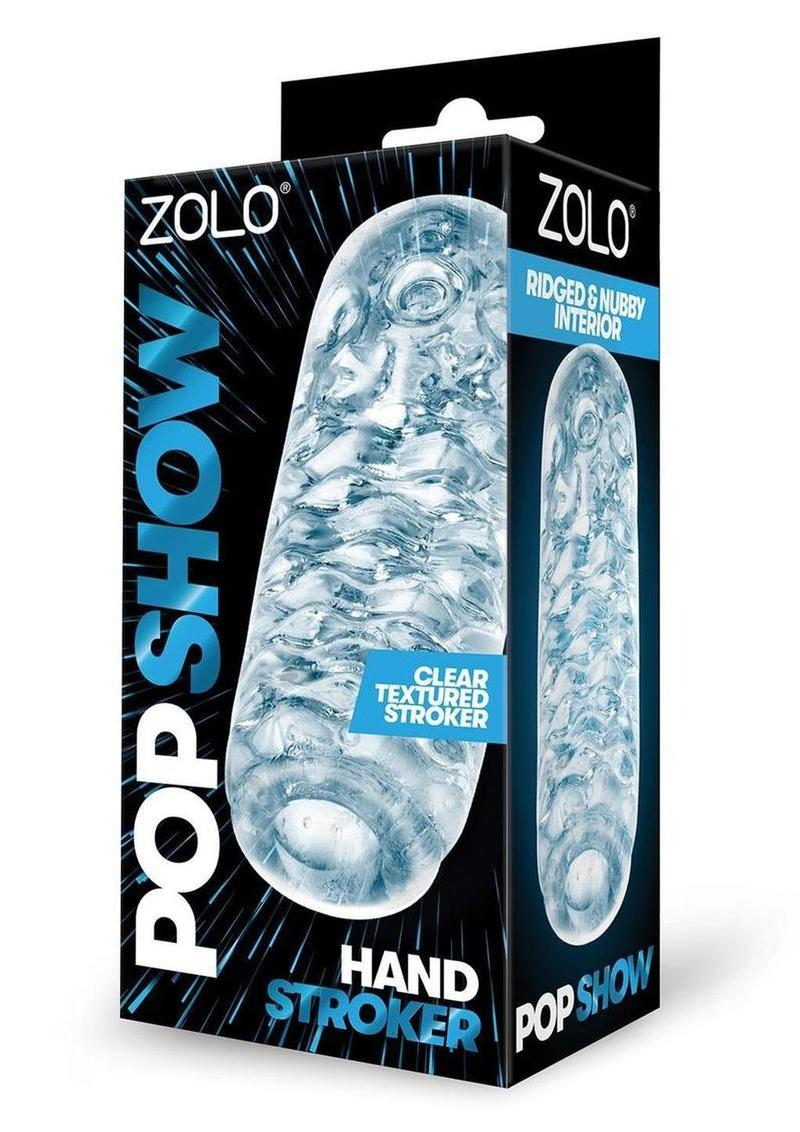 ZOLO Hand Stroker Pop Show Stroker - Clear