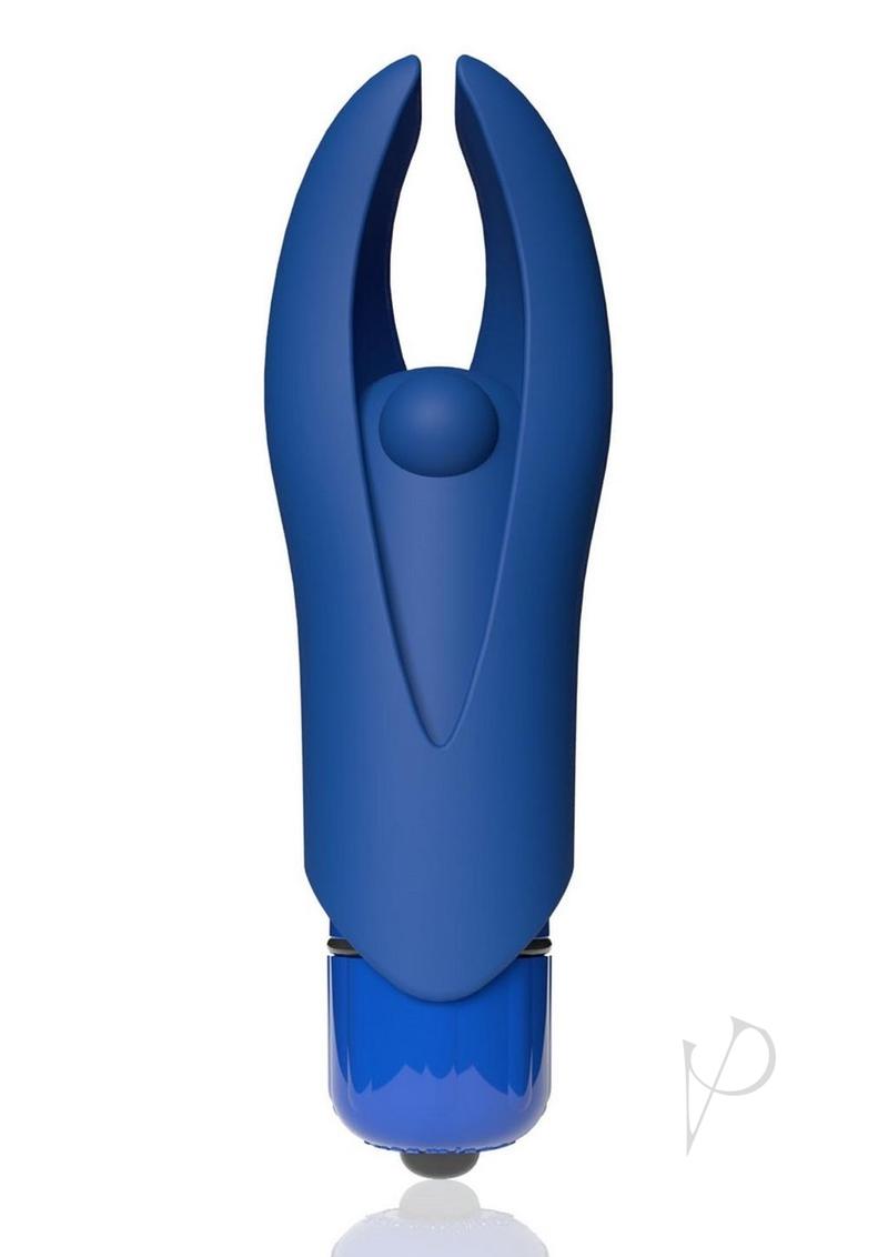 4t Demon Rechargeable Silicone Mini Clitoral Stimulating Vibrator - Blue/Blueberry