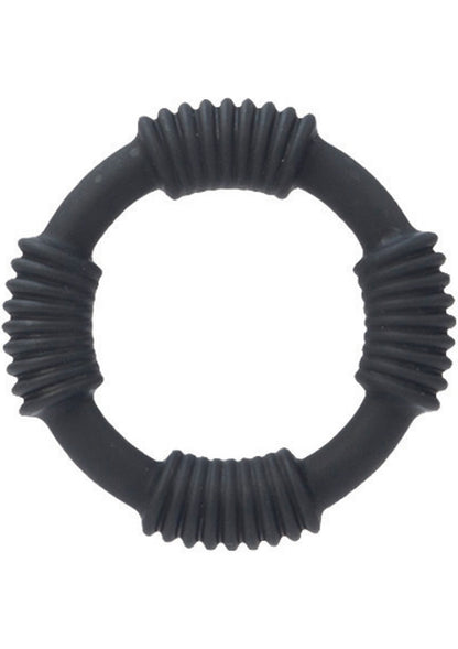 Adonis Silicone Cock Ring Hercules - Black