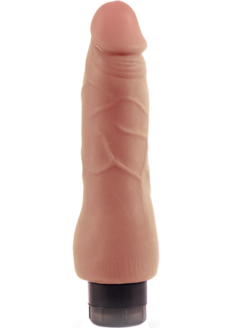 Au Naturel Tomas Vibrating Dildo - Caramel - 9in