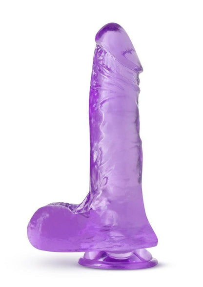 B Yours Plus Rock N' Roll Realistic Dildo with Balls - Purple - 8in