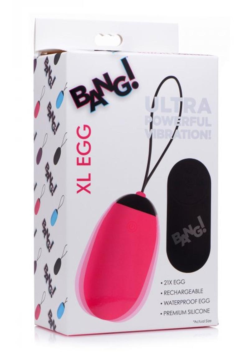 Bang! XL Vibrating Egg - Pink - XLarge