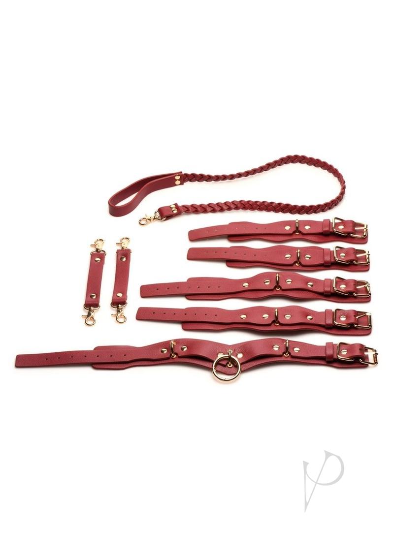 Bedroom Bliss Lover's Restraints - Red - Set