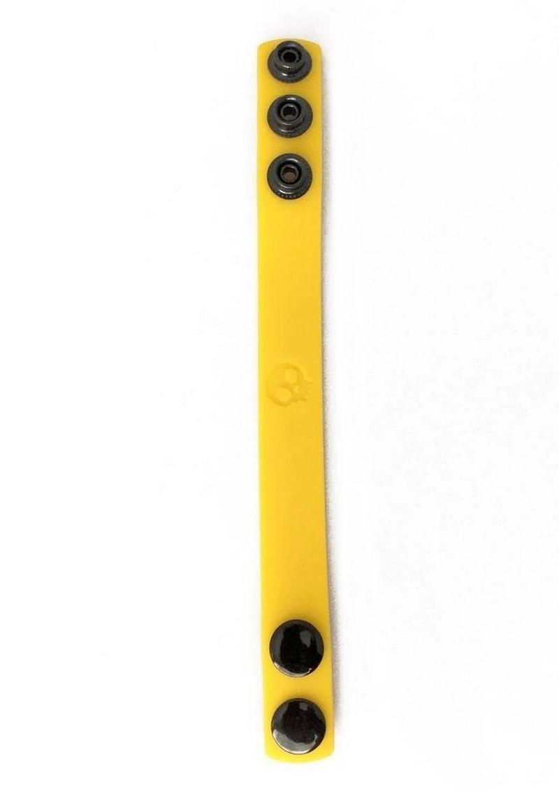 Boneyard Silicone Cock Strap 3-Snap Ring - Yellow