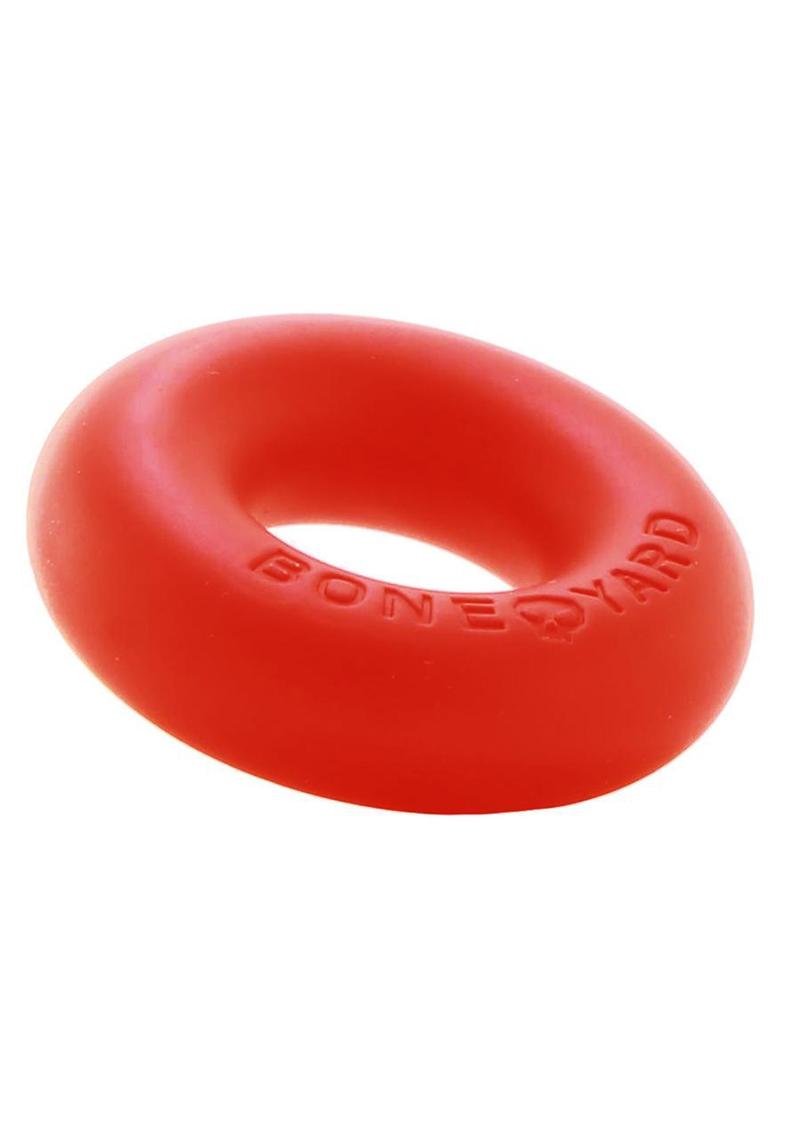 Boneyard Ultimate Silicone Cock Ring - Red - 2in
