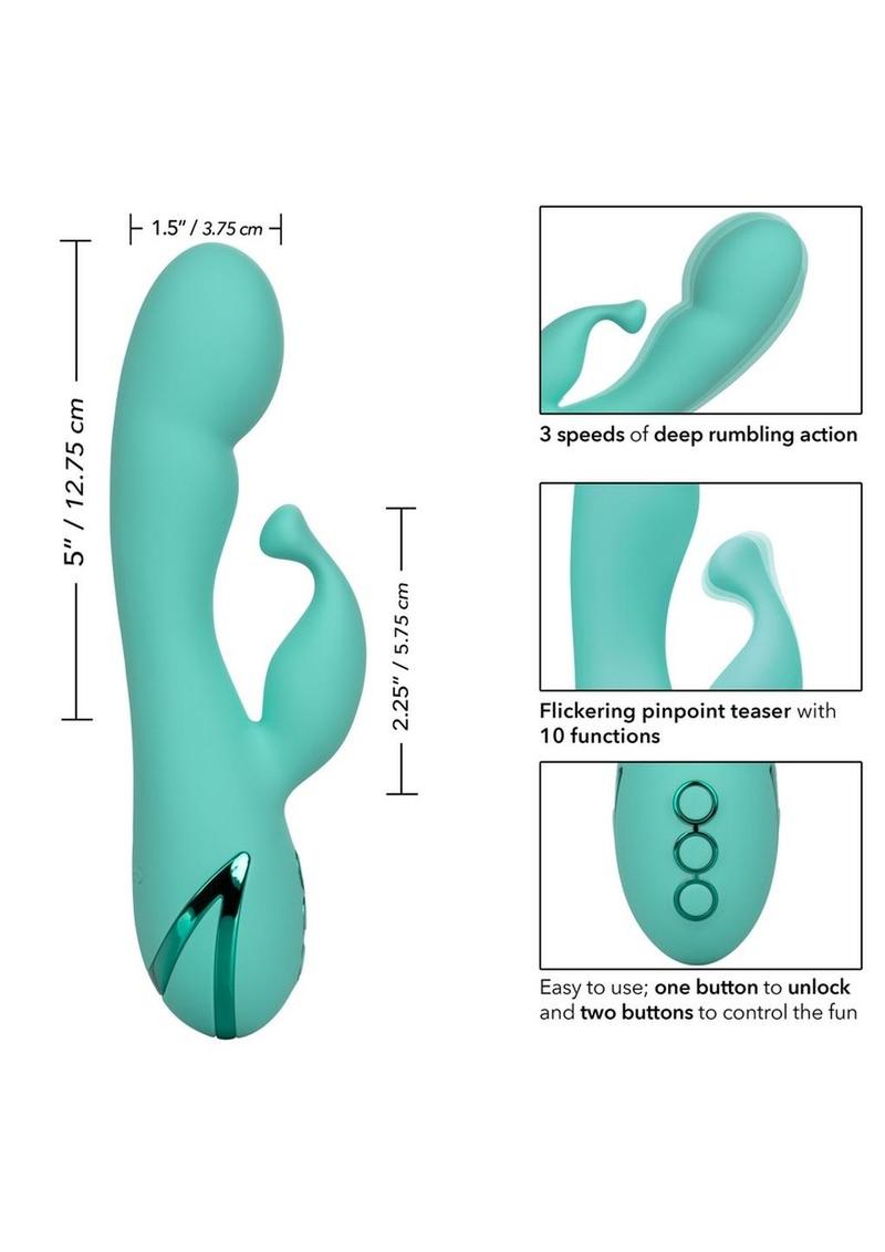 California Dreaming Tahoe Temptation Silicone Rechargeable Rabbit Vibrator