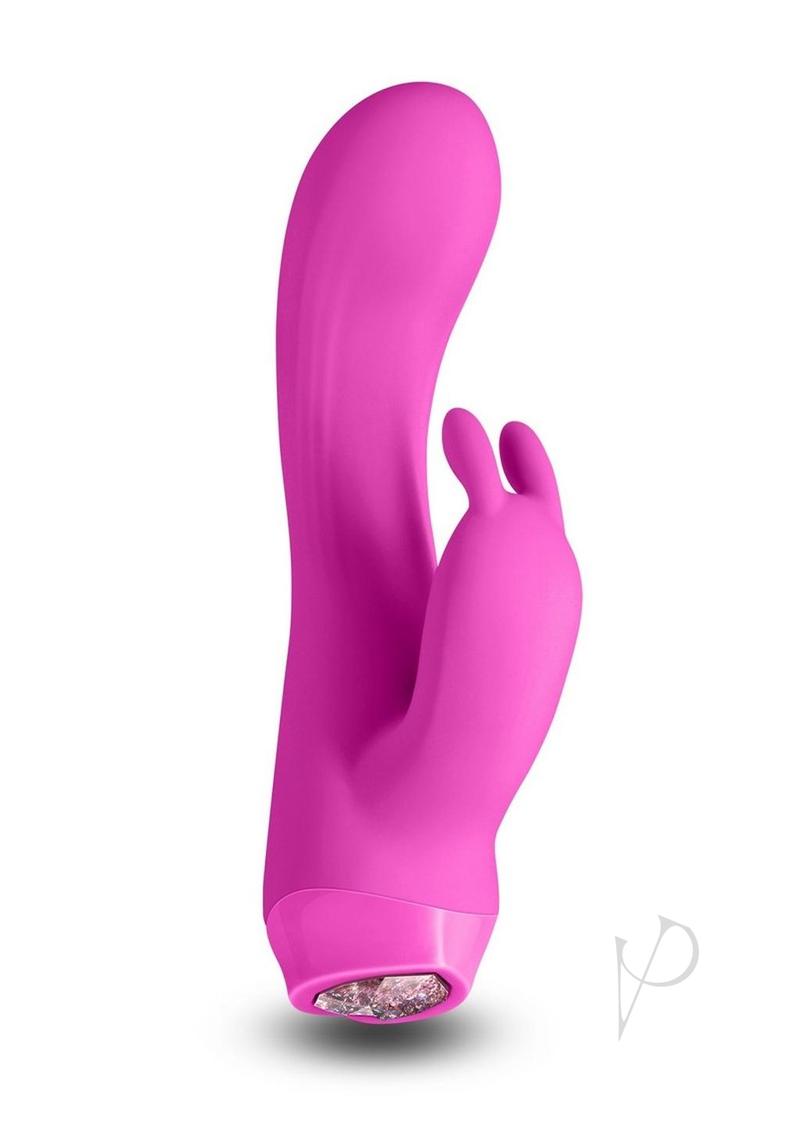 Charms Ivy Rechargeable Silicone Rabbit Vibrator - Magenta/Pink