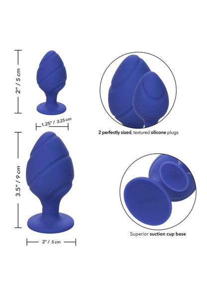 Cheeky Silicone Textured Anal Plugs