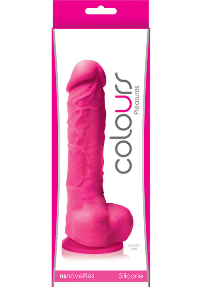 Colours Pleasures Silicone Dildo - Pink - 5in