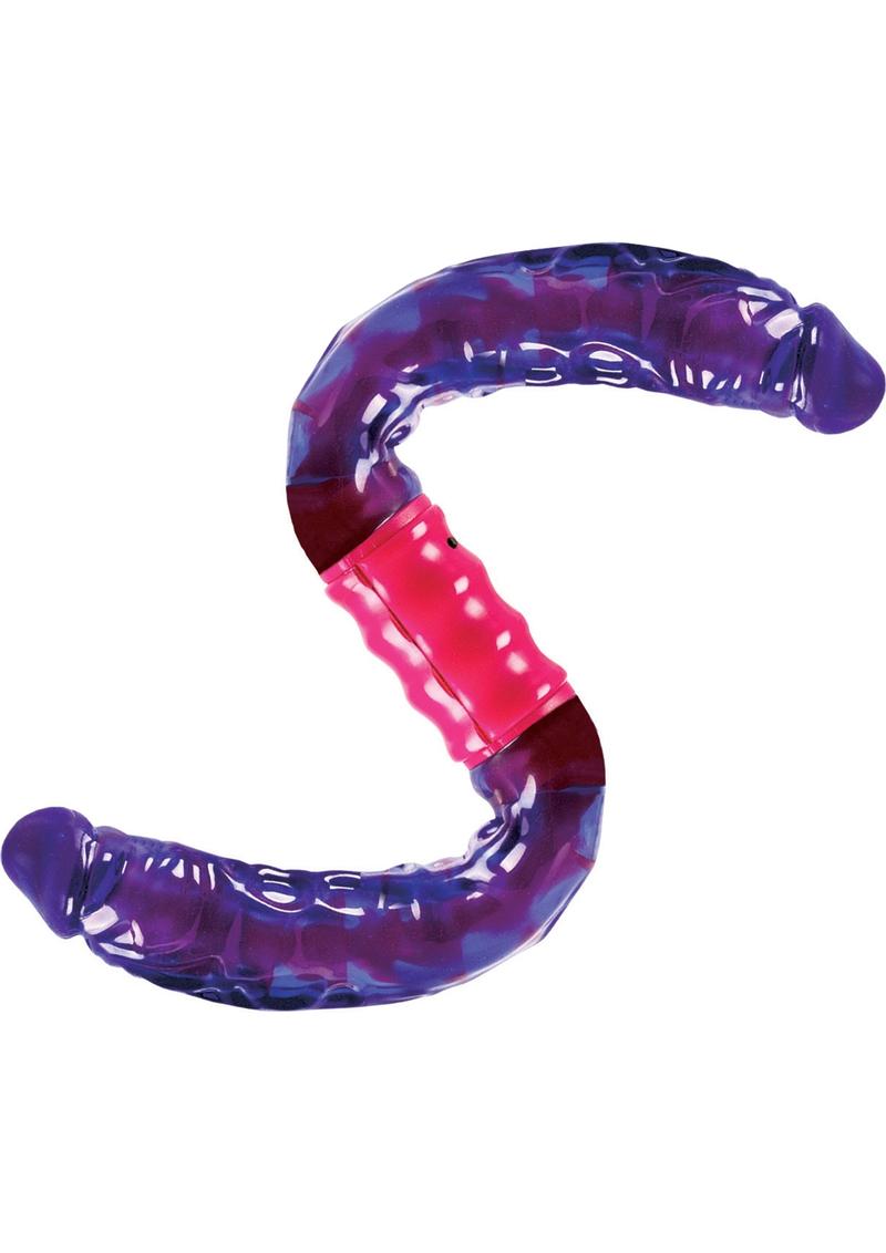 Dual Vibrating Flexi Dildo - Purple