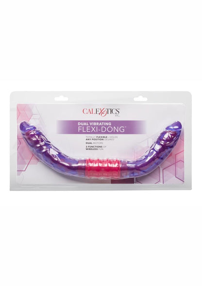 Dual Vibrating Flexi Dildo - Purple