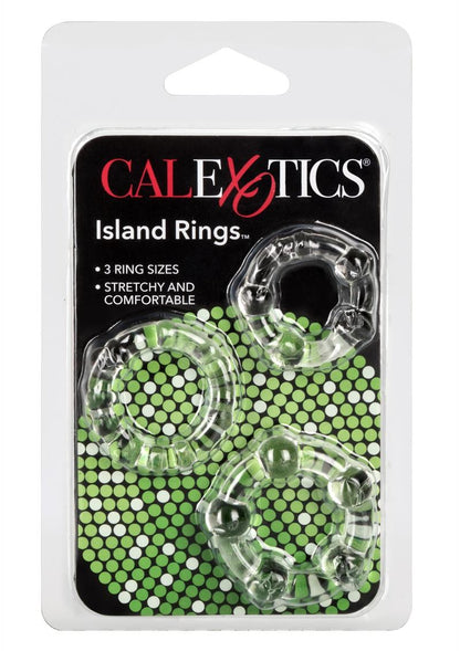 Island Rings Cock Rings - Clear - 3 Piece Set