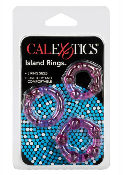 Island Rings Cock Rings - Pink - 3 Piece Set