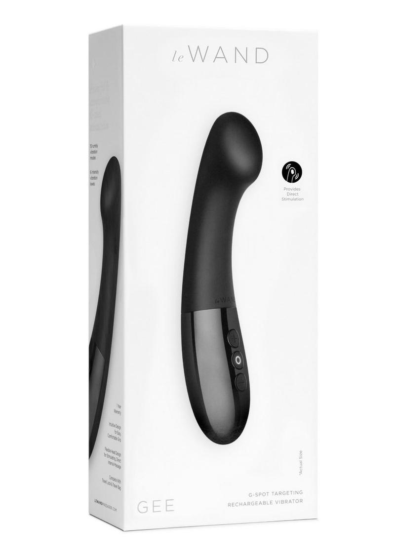 Le Wand Gee Rechargeable Silicone Body Wand - Black