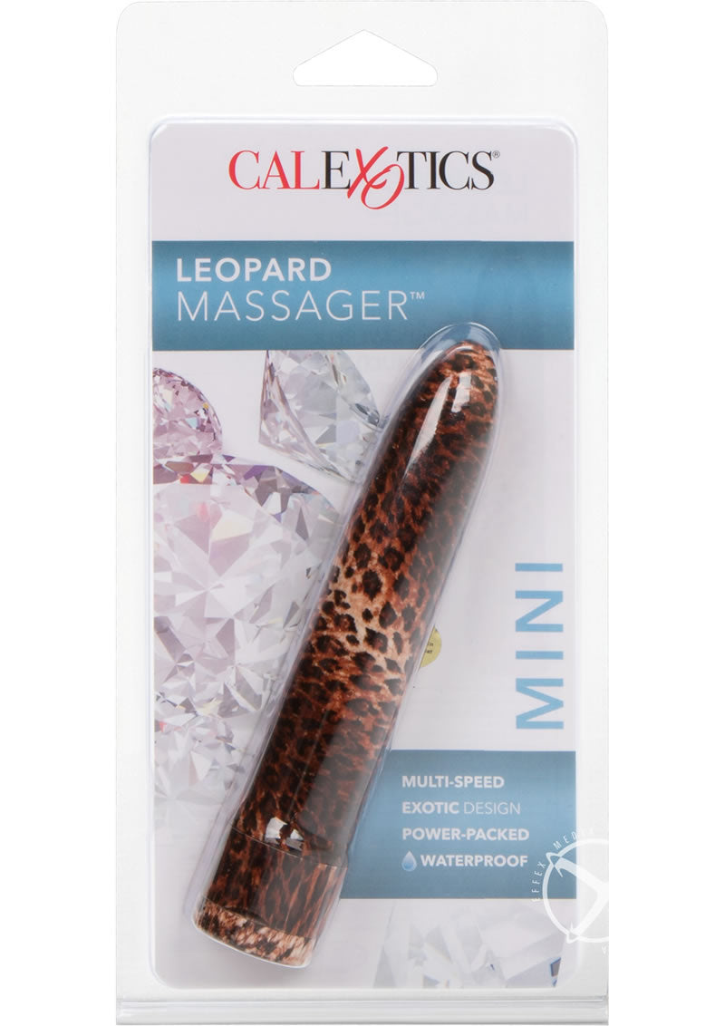 Leopard Waterproof Mini Massager - Animal Print/Brown - 4.5in