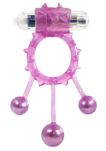 ME YOU US Ball Banger Vibrating Cock Ring - Purple