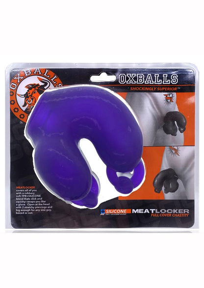 Meatlocker Silicone Chastity - Eggplant Ice