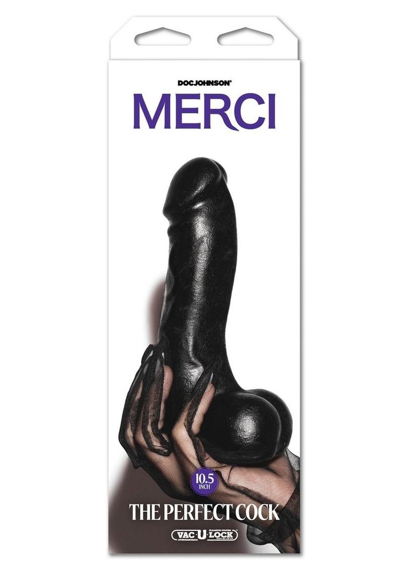 Merci The Perfect Cock with Removal Vac-U-Lock Suction Cup - Chocolate - 10.5in