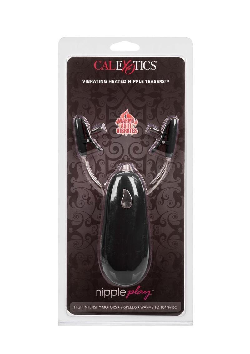 Nipple Play Vibrating Warming Nipple Teasers - Black