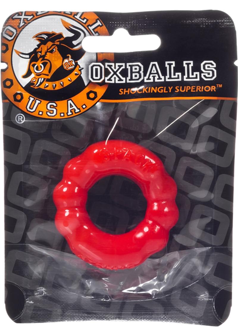 Oxballs Atomic Jock 'The 6 Pack' Sport Cock Ring - Red