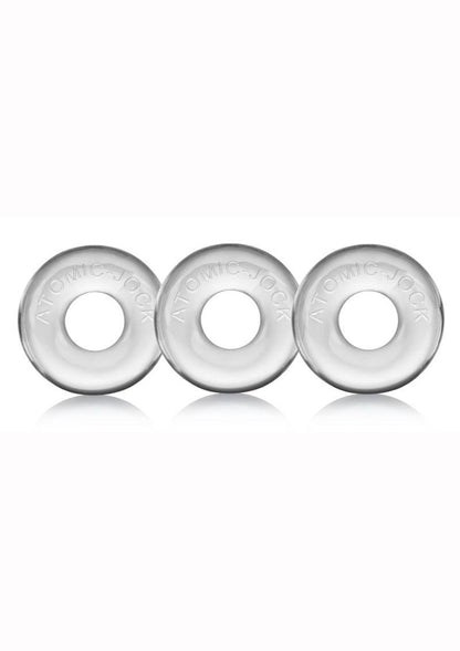 Oxballs Ringer Donut Cock Ring - Clear - 3 Pack