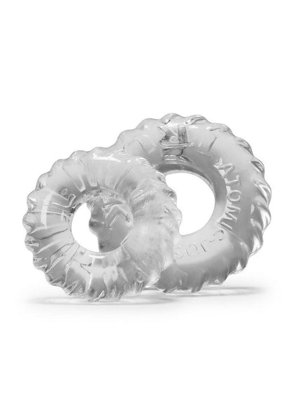 Oxballs Truckt Cock Ring - Clear - 2 Pack