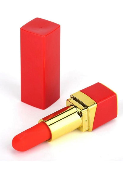 Pink Pussycat Rechargeable Vibrating Lipstick - Gold/Red