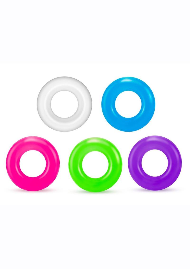 Play with Me Stretch C-Ring - Assorted Colors/Multicolor - 50 Per Bowl