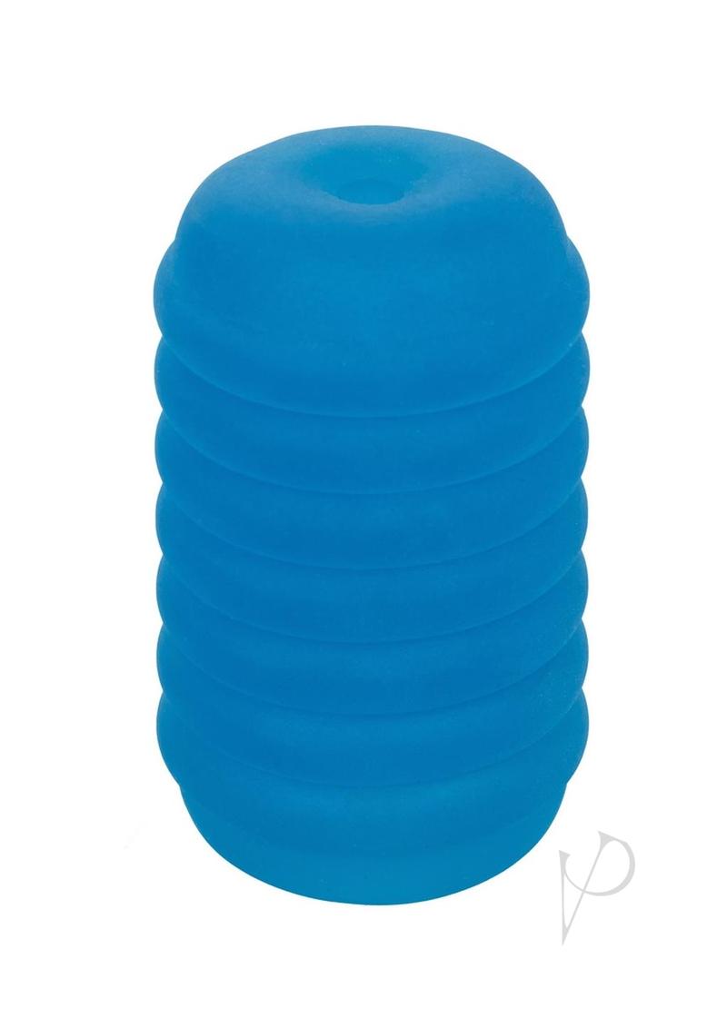 Pop Sock Ribbed Stroker - Blue