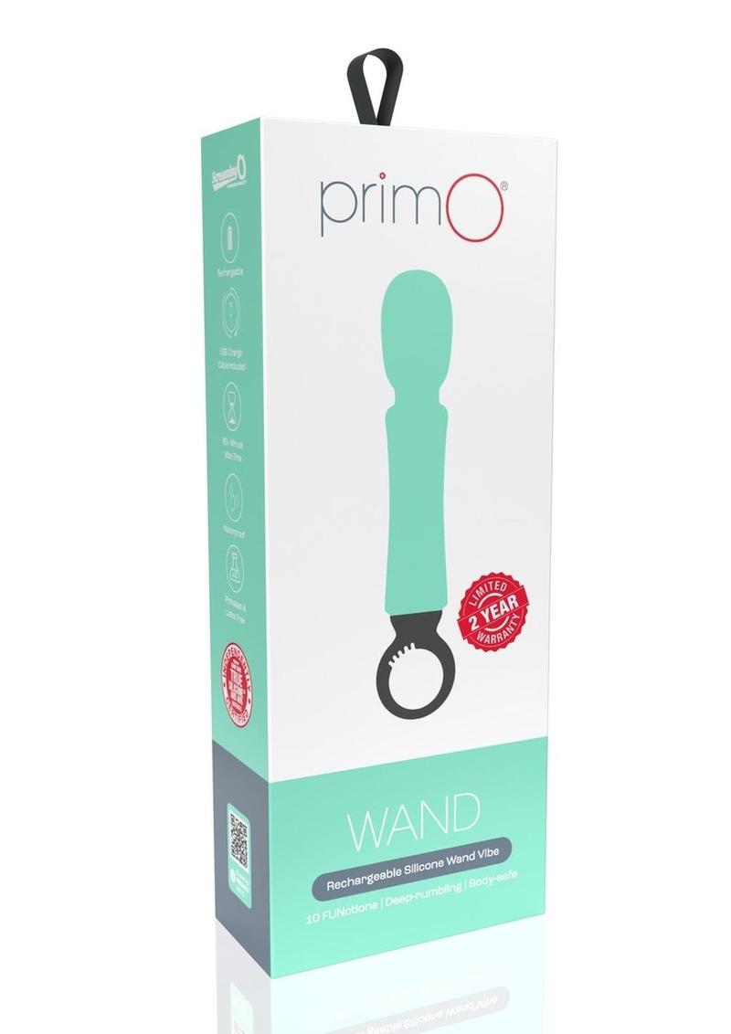 Primo Rechargeable Silicone Wand - Teal