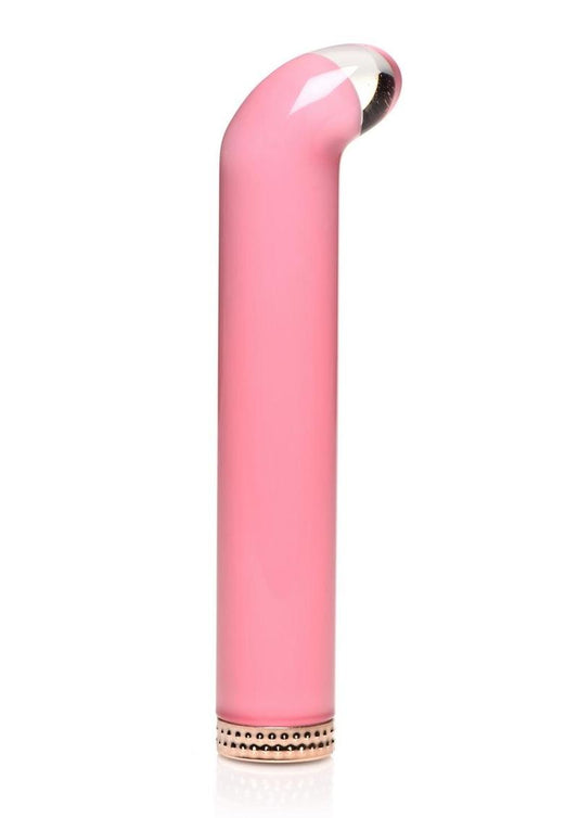 Prisms 10x Mini G-Spot Vibe Rechargeable Glass Bullet - Pink