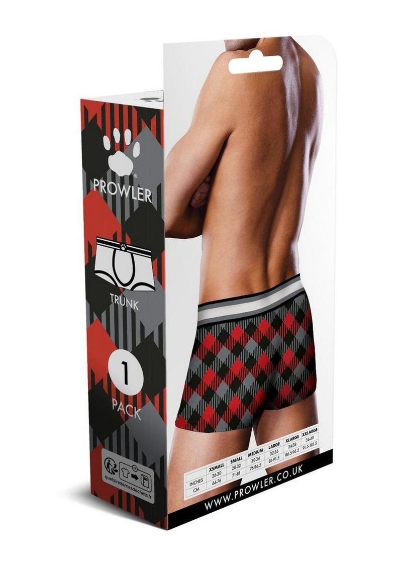 Prowler Tartan 1 Trunk XXL Blk/Red Fu23