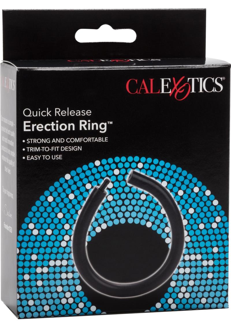 Quick Release Erection Cock Ring - Black