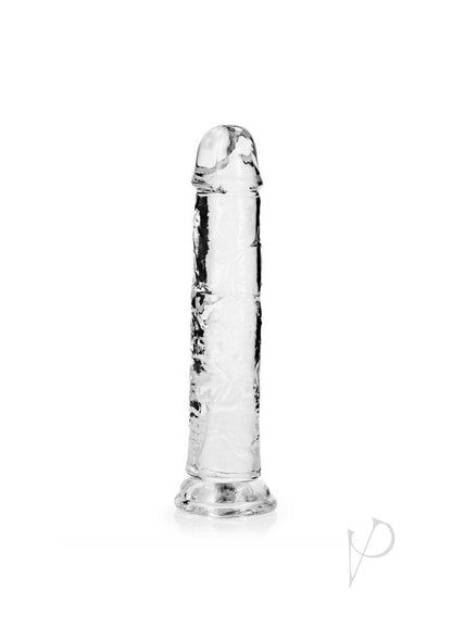 Realrock Skin Realistic Striaght Dildo Without Balls - Clear - 8in