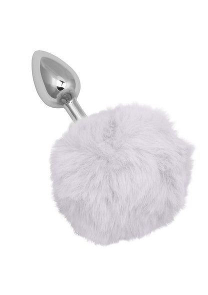 Running Wild Faux Fur Bunny Tail and Metallic Anal Plug