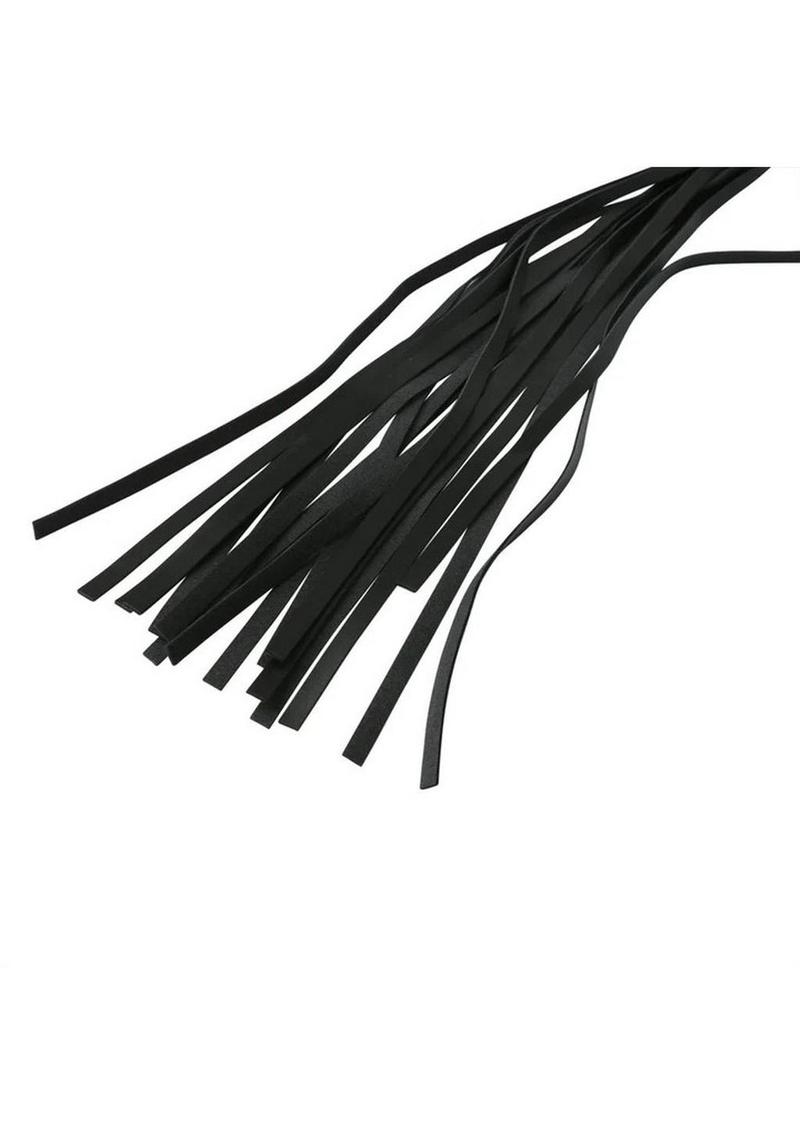 Sex and Mischief Red and Black Stripe Flogger